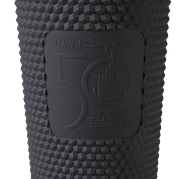 Starbucks Disneyland 50th Anniversary Geometric Studded 24 oz Tumbler in Black - Picture 3 of 9
